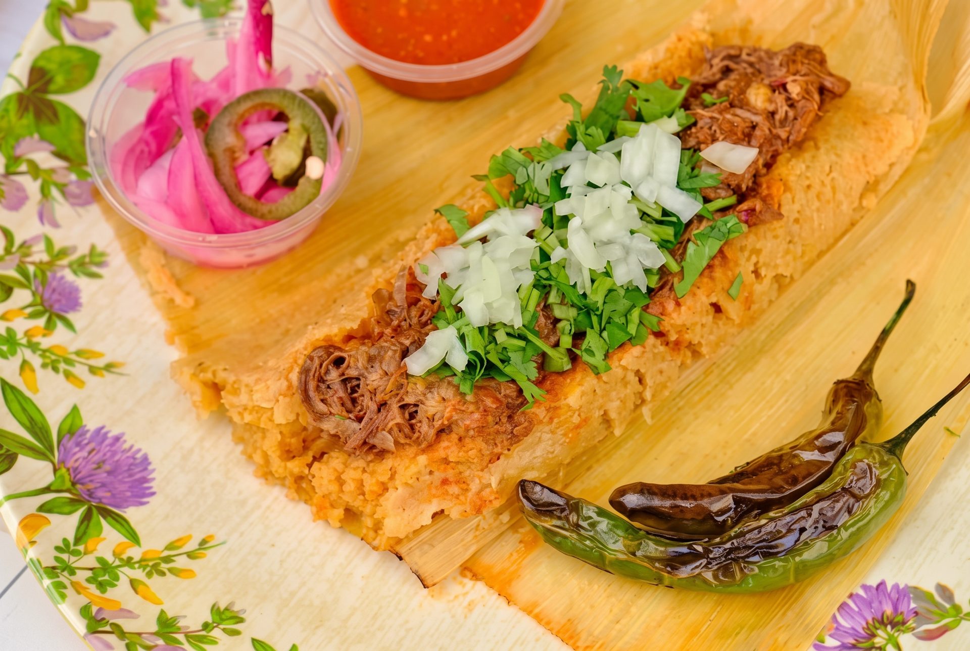 How to make brisket tamales with leftover smoked brisket?