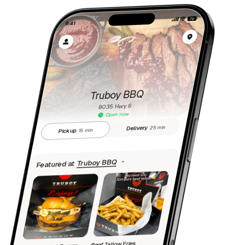 Truboy BBQ app preview