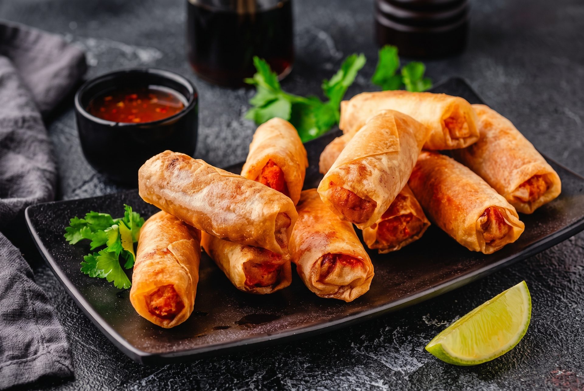 What makes Halal brisket eggrolls a must-try BBQ appetizer?