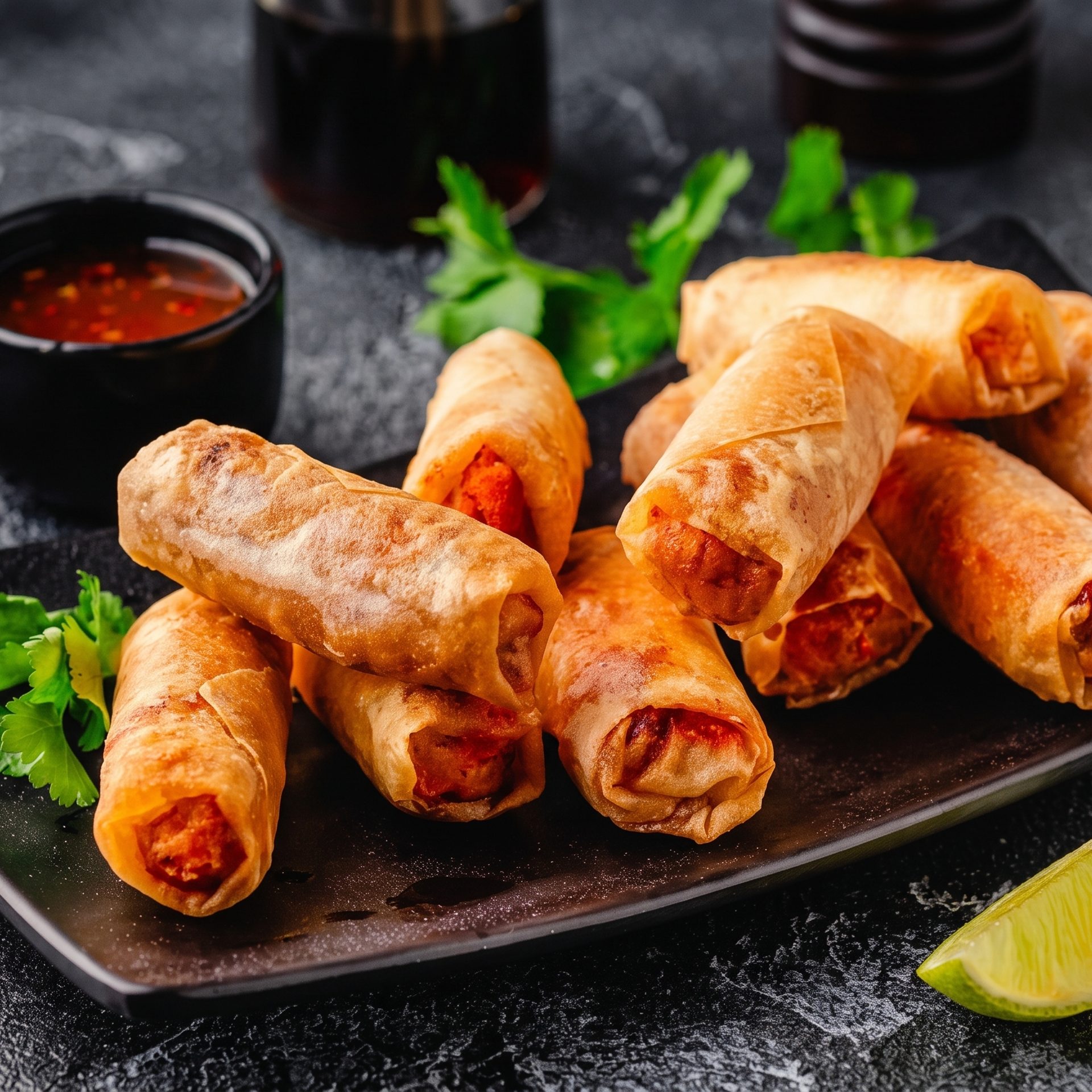 What makes Halal brisket eggrolls a must-try BBQ appetizer?