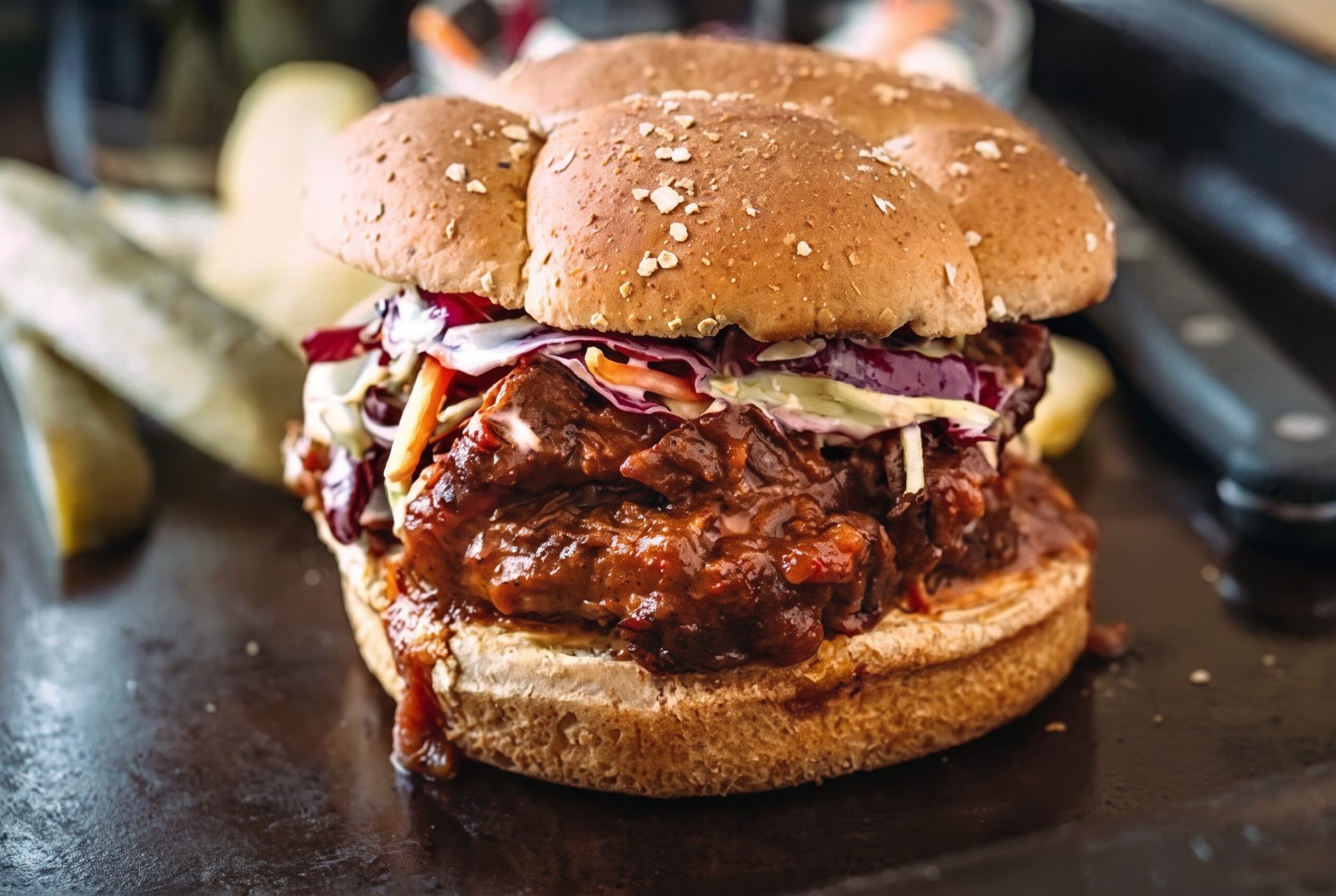 Easy to make brontosaurus rib sandwich recipe