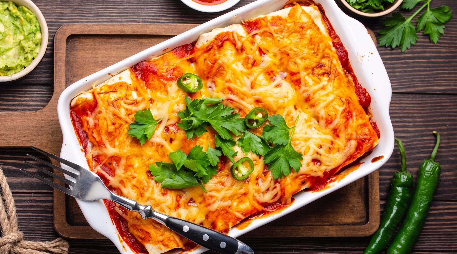 The easiest mega meaty enchiladas recipe