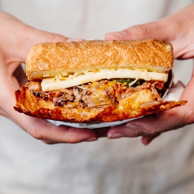 Pulled Chicken Sandwich.